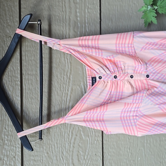 Torrid Multi Plaid Challis Button Front Midi Dress 1x 14 16 - Picture 7 of 12